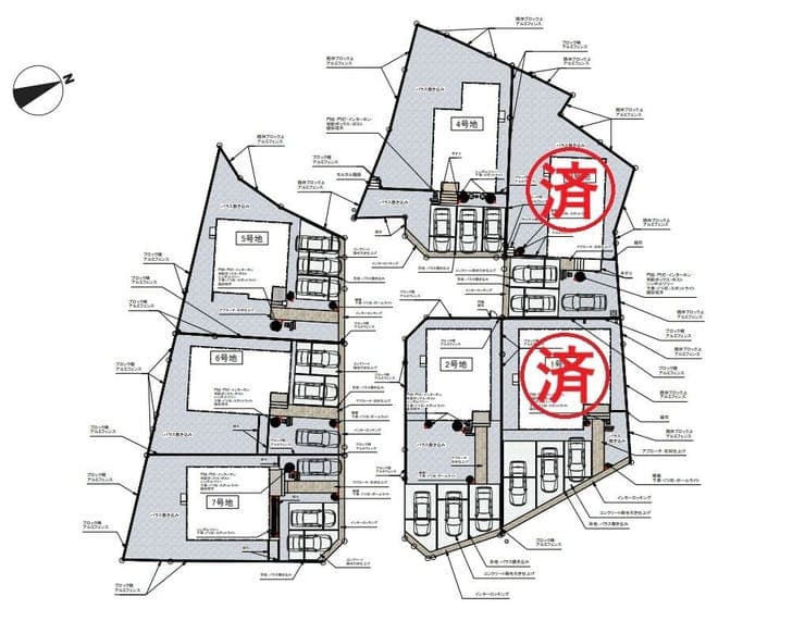 区画割り図