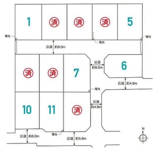 区画割り図