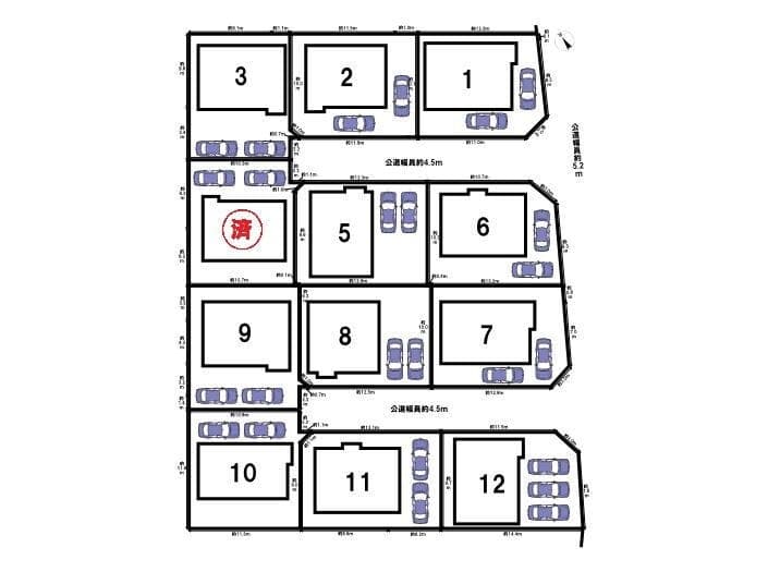 区画割り図