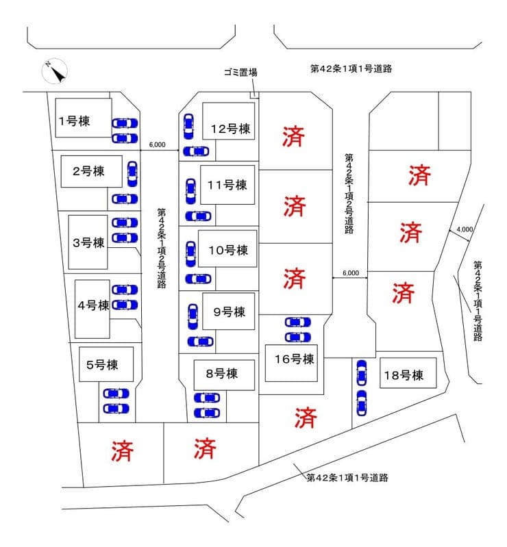 区画割り図