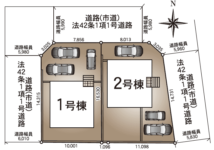 区画割り図