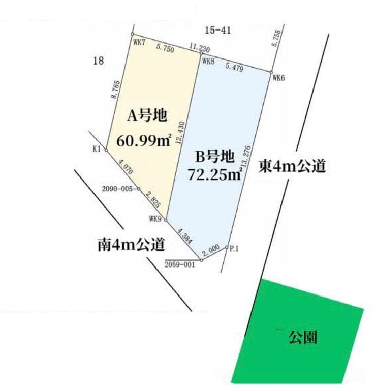 区画割り図