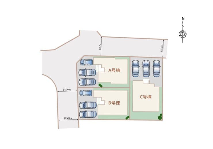 区画割り図