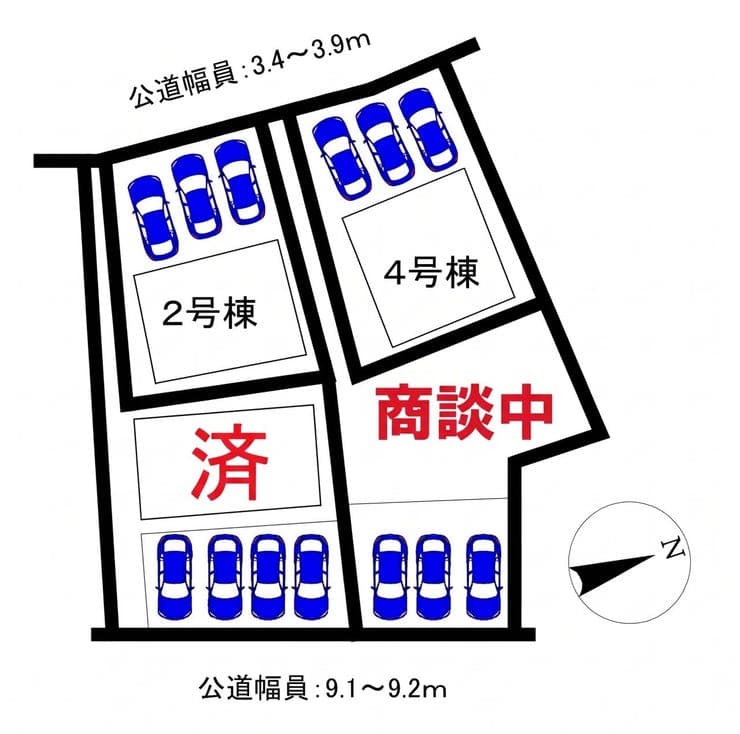 区画割り図