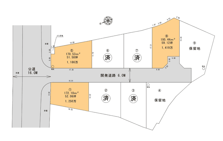 区画割り図