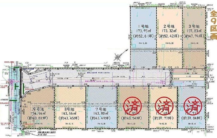区画割り図