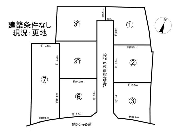 区画割り図