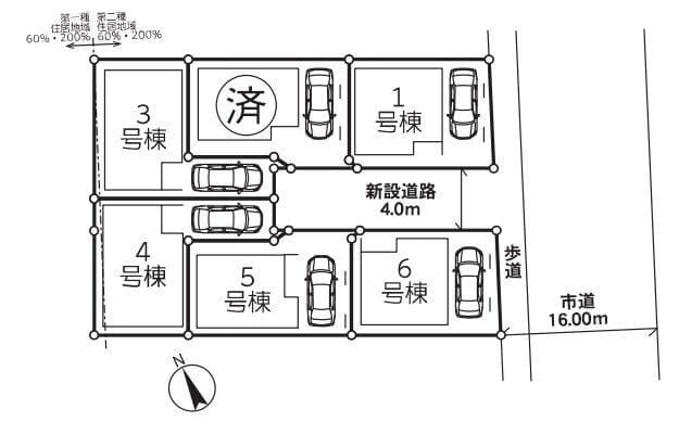 区画割り図