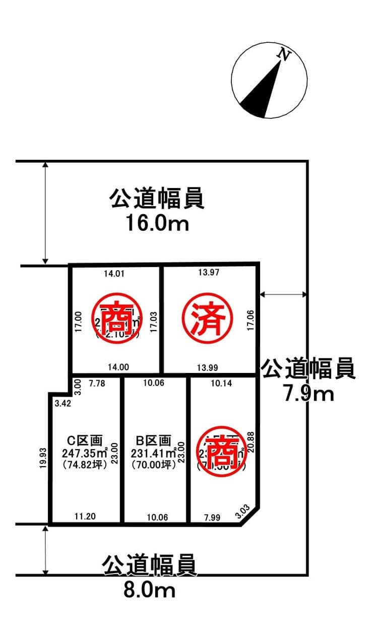 区画割り図