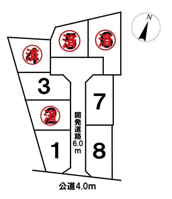区画割り図