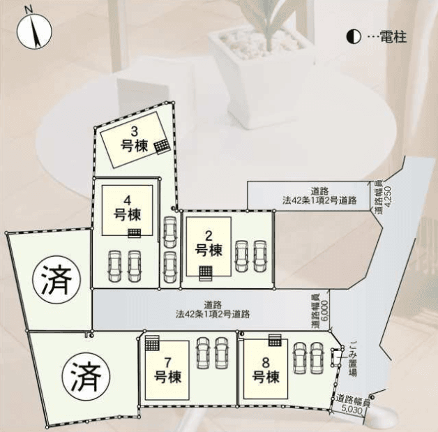 区画割り図