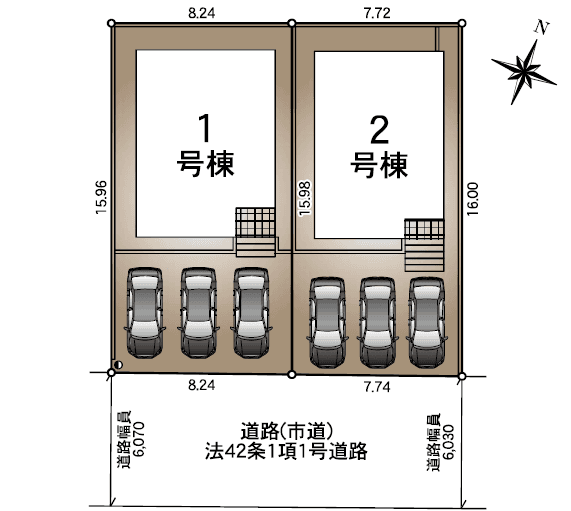 区画割り図
