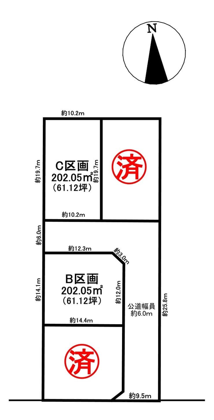 区画割り図