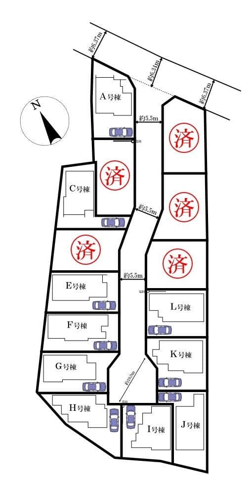 区画割り図
