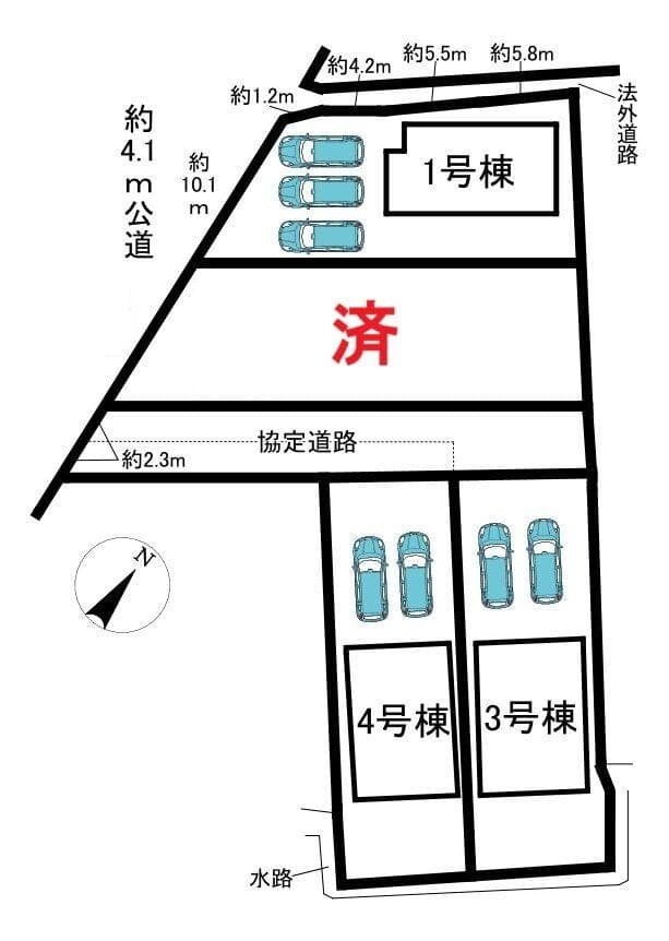 区画割り図