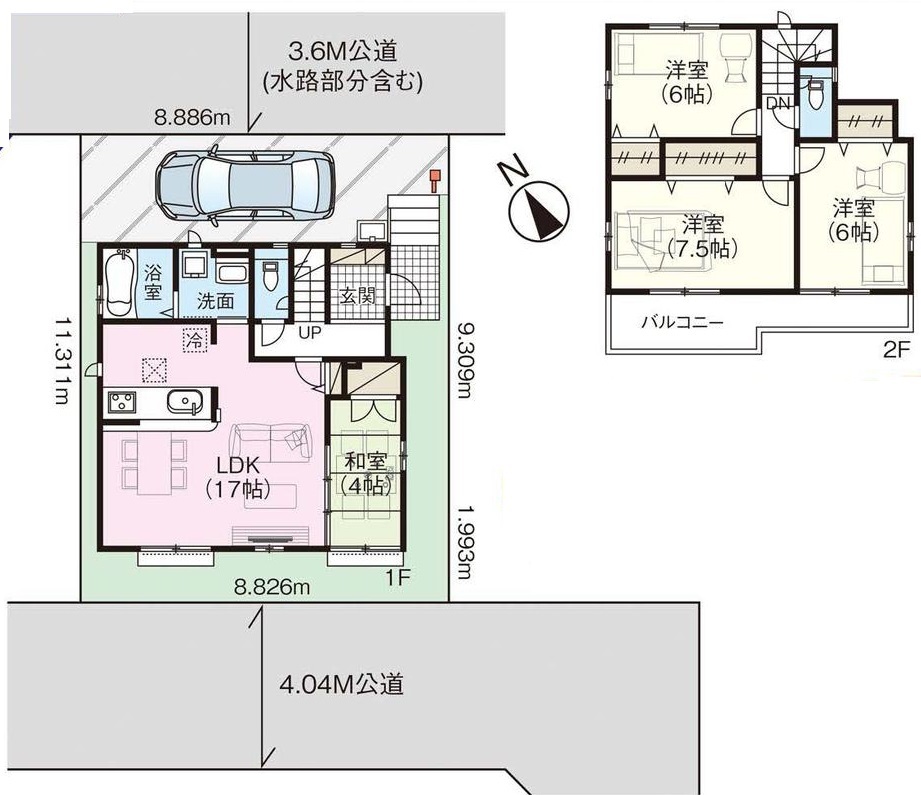 埼玉県富士見市鶴馬３丁目の新築一戸建て 3499万円 の不動産 住宅の物件詳細 ハウスドゥ Com Sp スマートフォンサイト