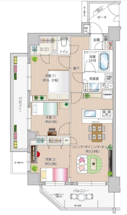 神奈川県川崎市麻生区上麻生４丁目の中古マンション 4497万円 の不動産 住宅の物件詳細 ハウスドゥ Com スマートフォンサイト