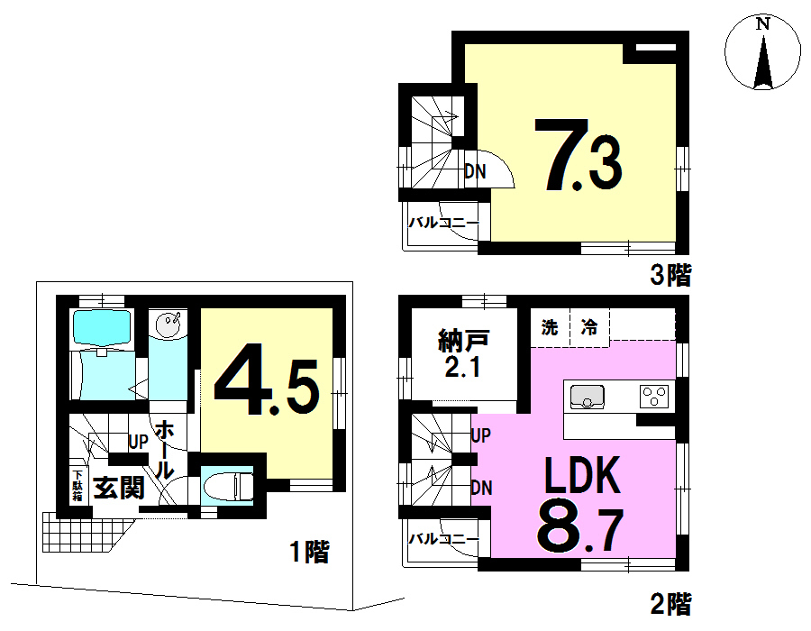 葛飾区宝町2丁目 新築戸建 の不動産 住宅の物件詳細 ハウスドゥ Com スマートフォンサイト