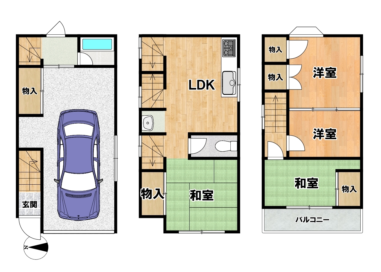 大阪府大阪市東住吉区杭全１丁目の中古一戸建て 1480万円 の不動産 住宅の物件詳細 ハウスドゥ Com スマートフォンサイト