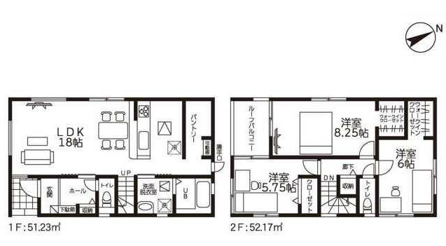 福岡県春日市平田台５丁目の新築一戸建て 4180万円 158 の不動産 住宅の物件詳細 ハウスドゥ Com スマートフォンサイト