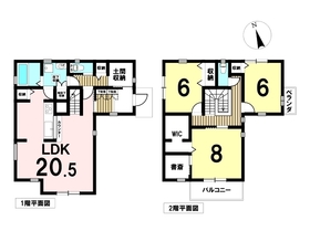 津島市江西町4丁目　全6棟　6号棟　未入居一戸建て