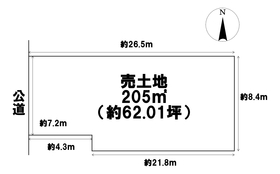 津島市大和町2丁目　建築条件なし土地