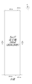 名古屋市港区大西2丁目 全20区画17号地　建築条件なし土地