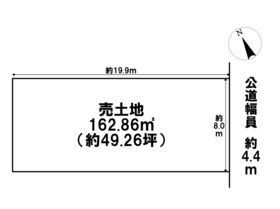 あま市七宝町川部屋敷代　建築条件なし土地