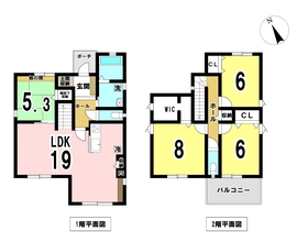 ＊一宮市浅井町　全5棟　2号棟　未入居一戸建て