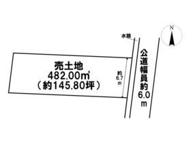 名古屋市中川区富田町千音寺松ノ木　建築条件なし土地