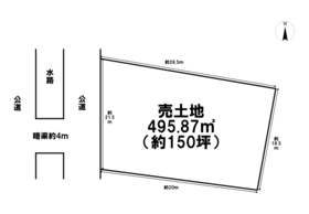 桑名市大字北別所　建築条件なし土地