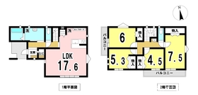 一宮市木曽川町外割田　全2区画　1号棟　新築一戸建て