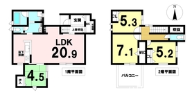 津島市西愛宕町1丁目　全1棟　新築一戸建て