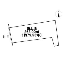 ●桑名市大字上深谷部字中井縄　建築条件なし土地