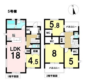 LiveleGarden.S愛西市諸桑町郷城　全5棟　5号棟　新築一戸建て