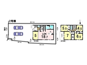 ケイアイフィット名古屋市中川区富田町千音寺赤星裏　全2棟　2号棟　新築一戸建て