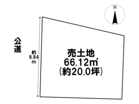 ●名古屋市中川区上脇町1丁目　建築条件なし土地