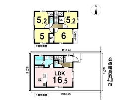 ケイアイテラシエ名古屋市北区中味鋺1期　全1棟　新築一戸建て