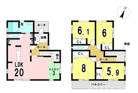 一宮市今伊勢町宮後字午新田下筬　中古一戸建て