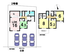 リナージュ愛西市大井町23-1期　全5棟　2号棟　新築一戸建て