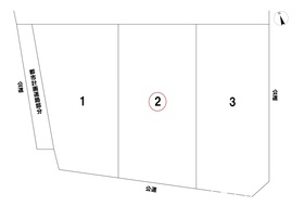 ＊一宮市大毛字五百入塚　全3区画　2号地　建築条件なし土地