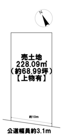 愛西市須依町北前　建築条件なし土地