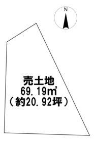 ●一宮市木曽川町黒田字古城　建築条件なし土地