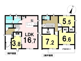 一宮市大和町妙興寺字二反割　全6棟　1号棟　新築一戸建て