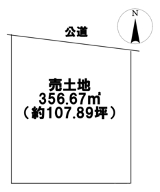 津島市神守町字下町　建築条件なし土地