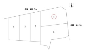 ＊一宮市浅井町大野字如来前　全5区画　4号地　建築条件なし土地