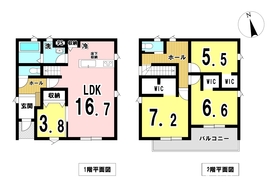 一宮市九品町第2　全6棟　4号棟　新築一戸建て