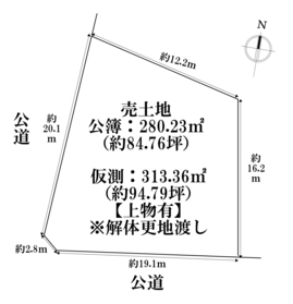 ※●名古屋市熱田区大宝3丁目　建築条件なし土地