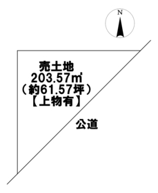 ■●津島市百島町字献上　建築条件なし土地
