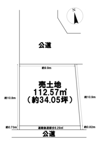 愛西市諏訪町橋本　建築条件なし土地